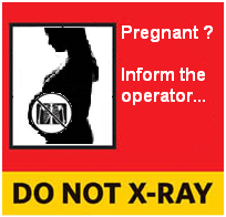 One should never get an X-ray during pregnancy